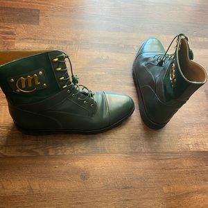 Mauri for The Total Male Green Leather Boot